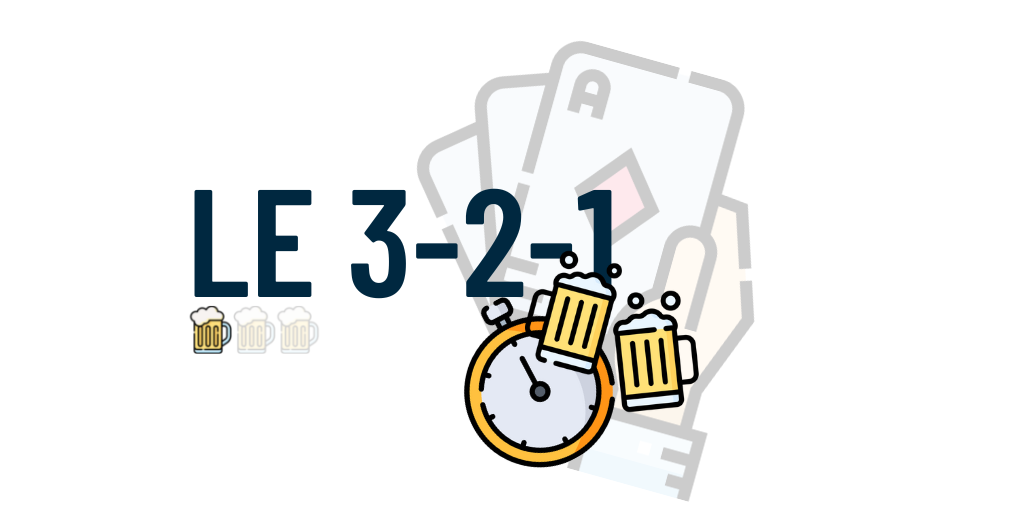 Le 3-2-1 jeu alcool avec cartes